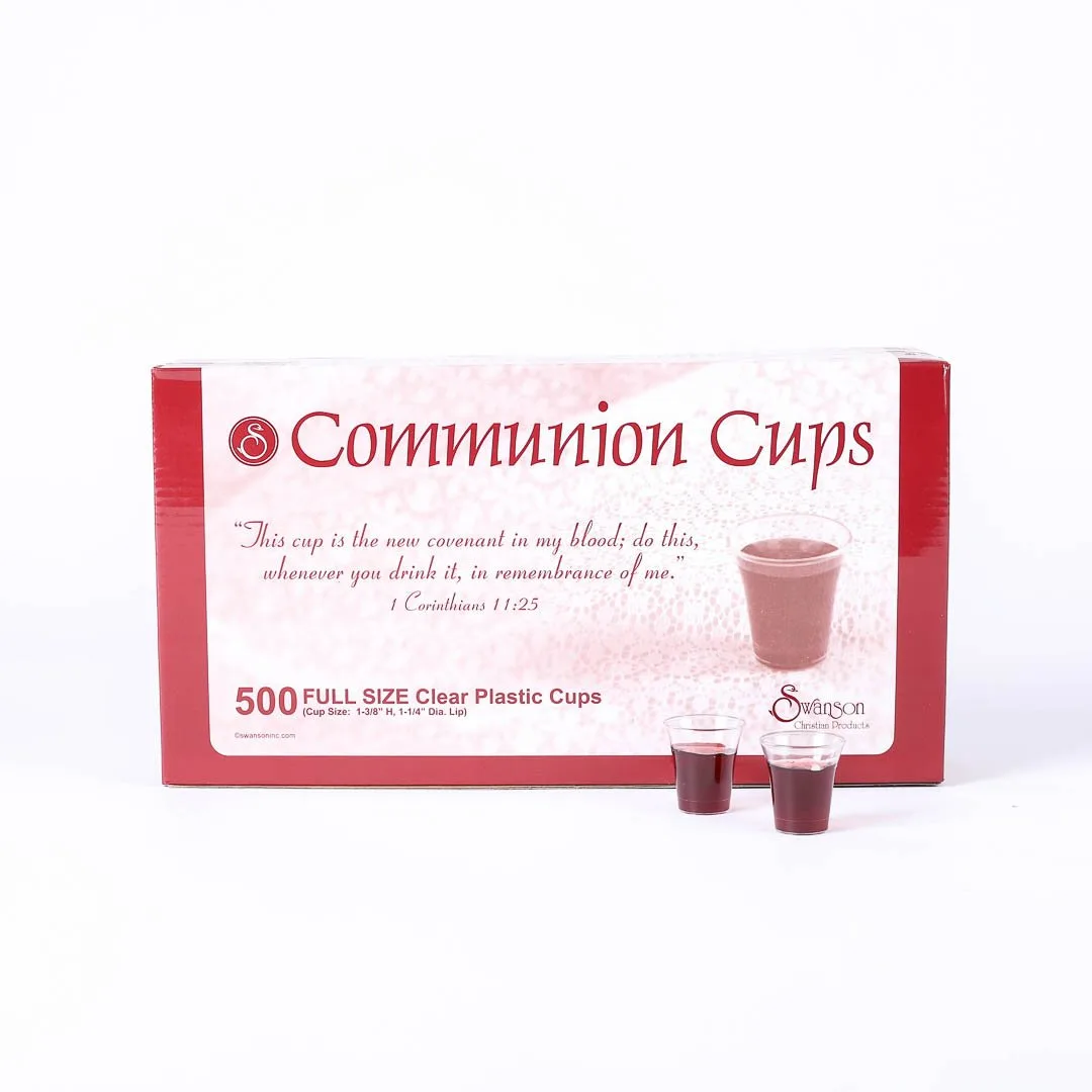 500 Verres sainte cène plastic