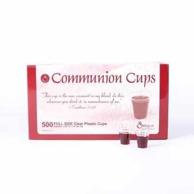 500 Verres sainte cène plastic