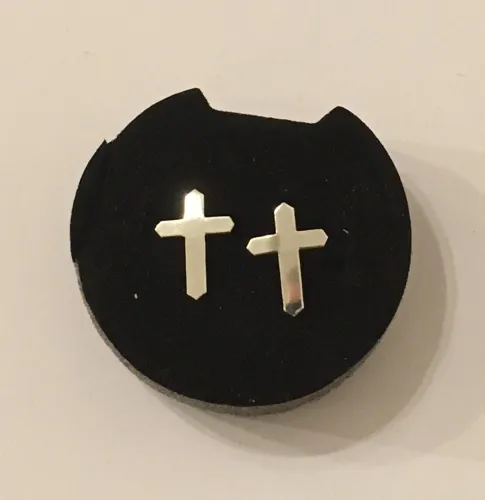 Boucles d'oreilles - croix pointue