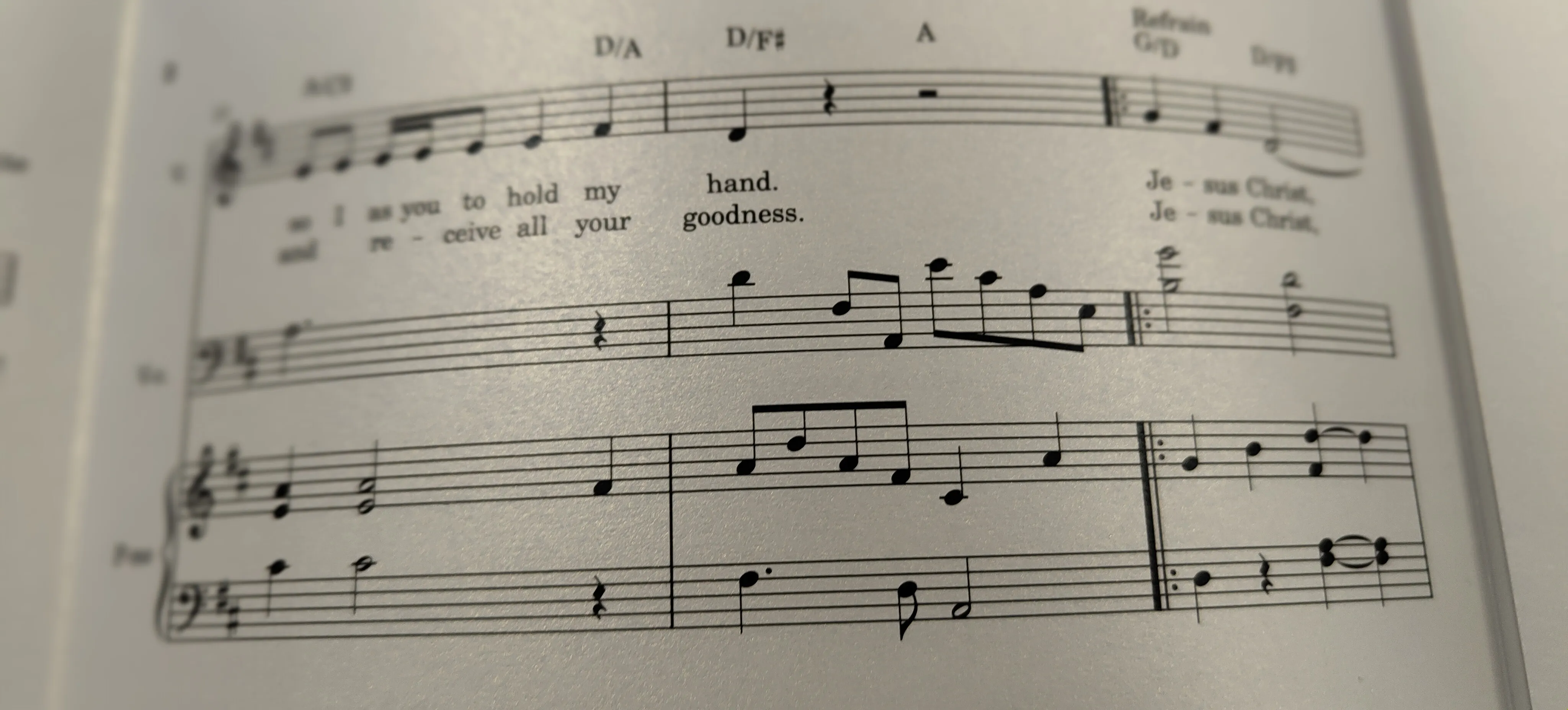Partition Bless us, Lord (voice, cello, piano)