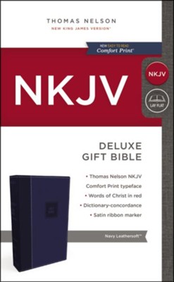 NKJV Bible deluxe gift navy