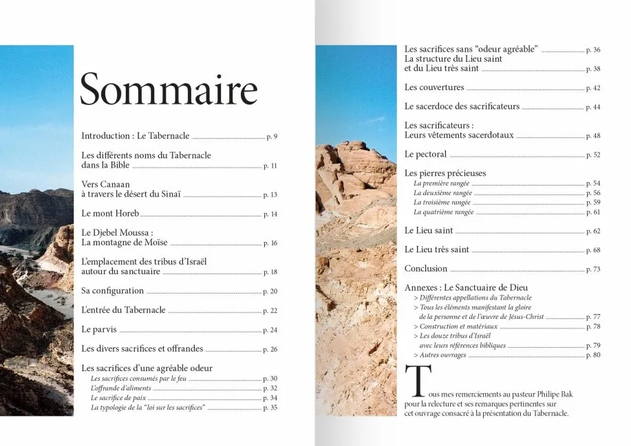 Tabernacle, Le - Sanctuaire du Dieu au milieu de son peuple