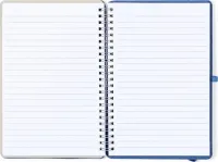 Carnet de notes bleu "Confie au Seigneur ce que tu fais..."