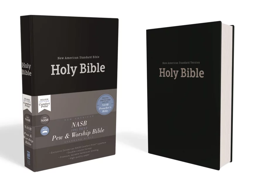 NASB pew & worship Bible hardcover black