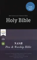 NASB pew & worship Bible hardcover black