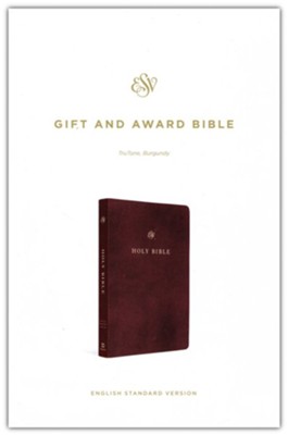 ESV gift and award Bible trutone burgundy