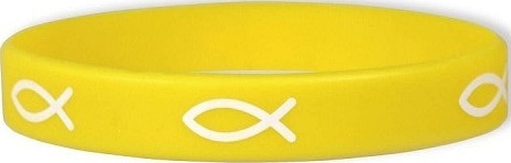 Bracelet silicone ICHTUS jaune