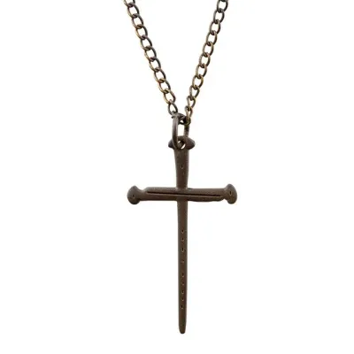 Collier croix/clous