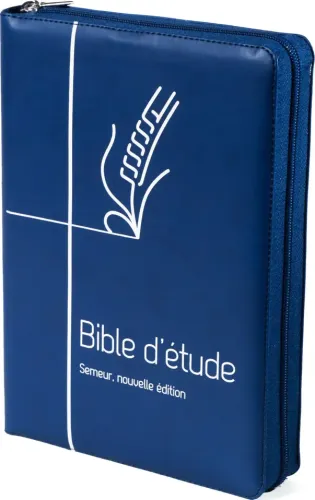 Bible Semeur Etude bleu zip