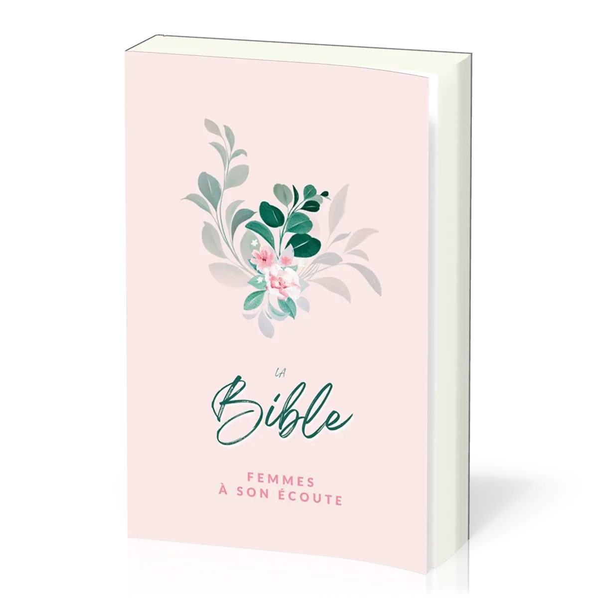 Bible Segond 1910 Femmes à son écoute souple rose fleur