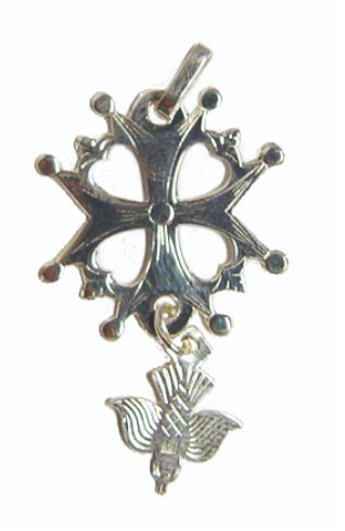 Croix huguenote argent 21mm