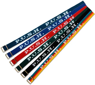 Bracelet tissé P.U.S.H. - multicolor