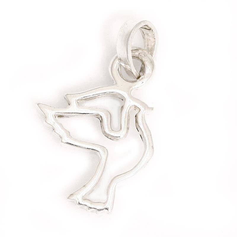 Pendentif colombe argent