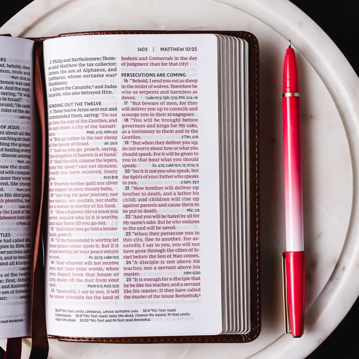 NKJV compact reference Bible teal