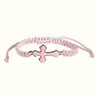 Bracelet nylon macramé + croix