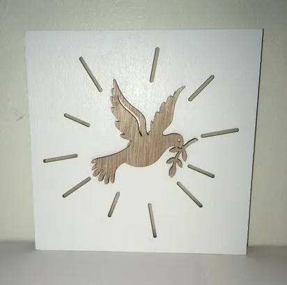 Tableau découpé Colombe