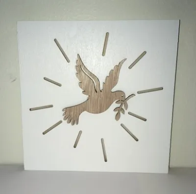 Tableau découpé Colombe