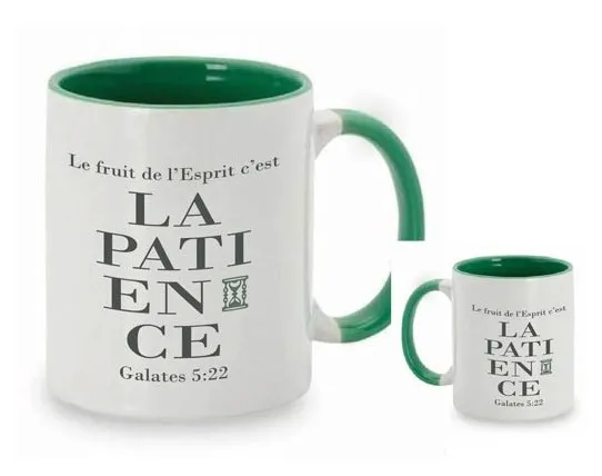 Mug Le fruit de l'Esprit c'est la patience - Galates 5:22