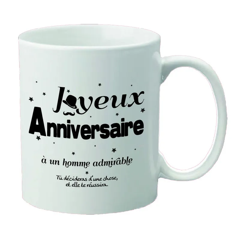 Mug anniversaire Tu décideras d'une chose... - Job 22:28
