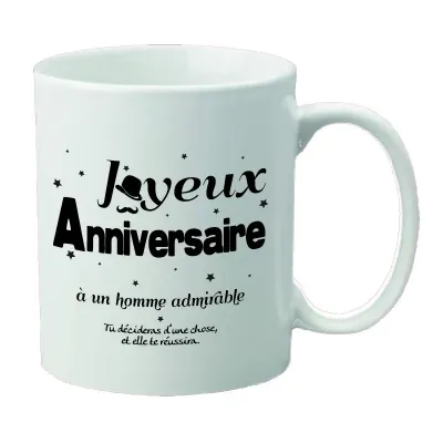 Mug anniversaire Tu décideras d'une chose... - Job 22:28