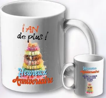 Mug anniversaire Dieu peut te combler de toutes... - 2 Cor. 9:8