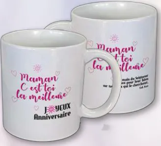 Mug anniversaire La main du Seigneur est pour... - Esd. 8:22