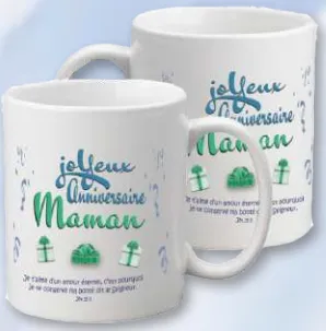 Mug anniversaire Je t'aime d'un amour éternel... - Jer. 31:3