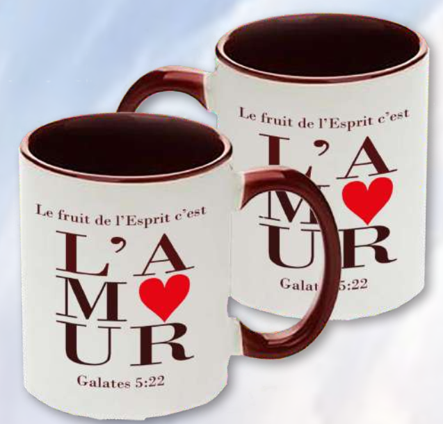 Mug Le fruit de l'Esprit c'est l'amour - Galates 5:22