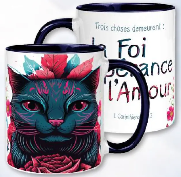 Mug Trois choses demeurent: la foi... - 1 Cor. 13:13
