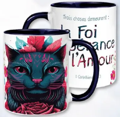 Mug Trois choses demeurent: la foi... - 1 Cor. 13:13