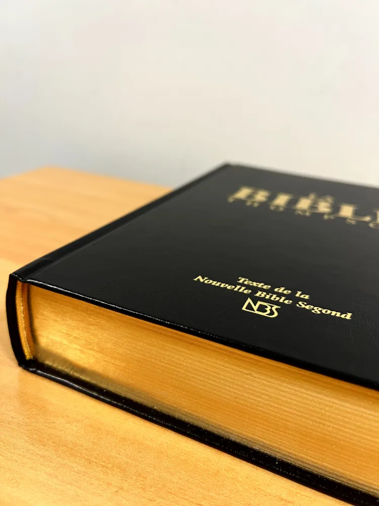 Bible NBS Thompson rigide noir or