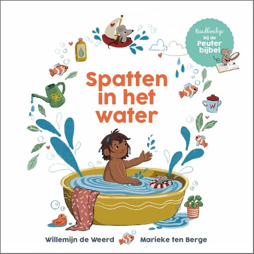 Spatten in het water - badboekje bij de Peuterbijbel