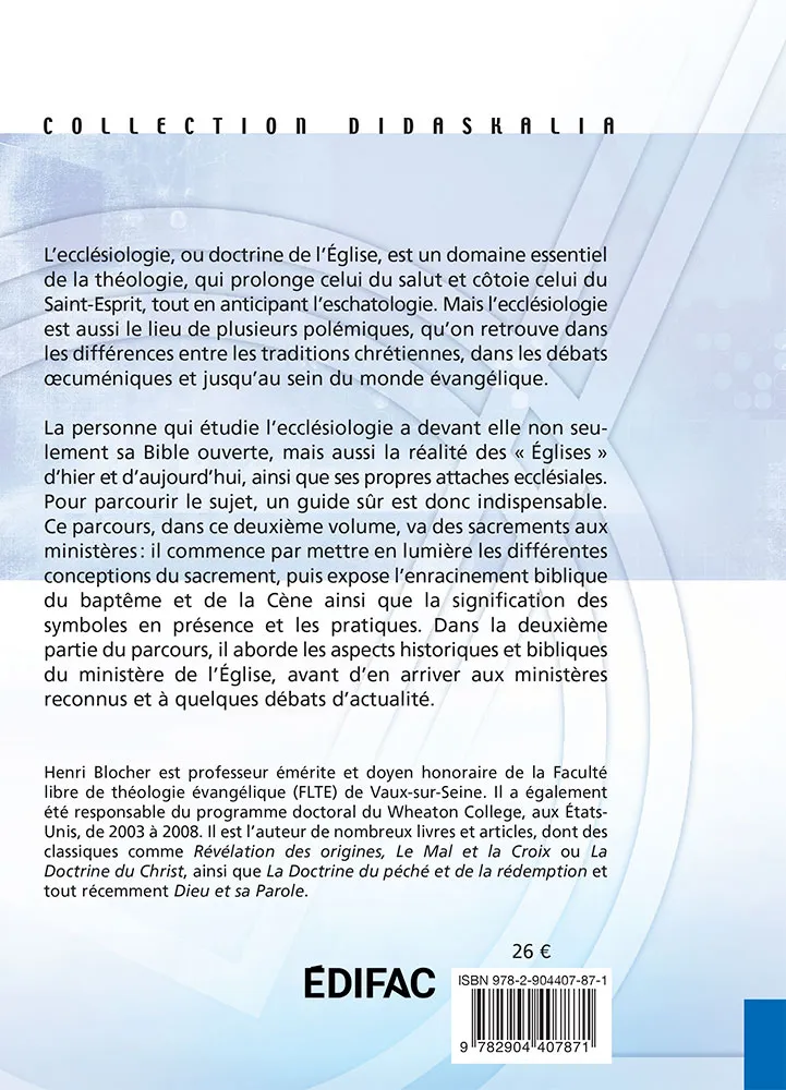 Doctrine de l’Église et des sacrements, La - Tome 2