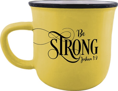 Mug ceramic Be Strong - Joshua 1:9