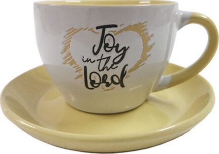 Mug cup & saucers Joy in the Lord