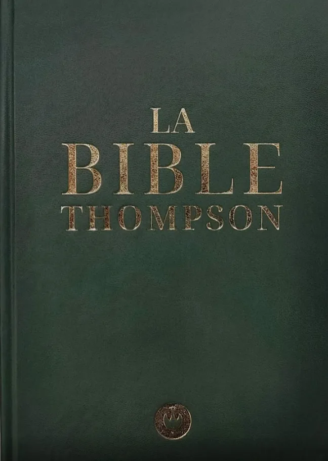 Bible Colombe Thompson rigide verte onglets