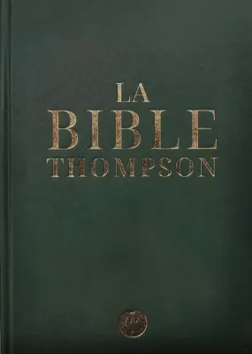 Bible Colombe Thompson rigide verte onglets