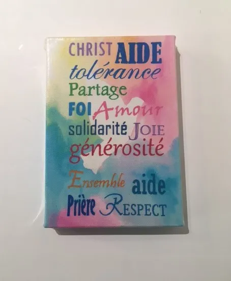 Tableau imprimé sur canevas texte