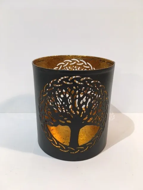 Photophore Arbre de vie sur 2 faces