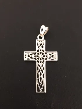 Pendentif Croix argent massif