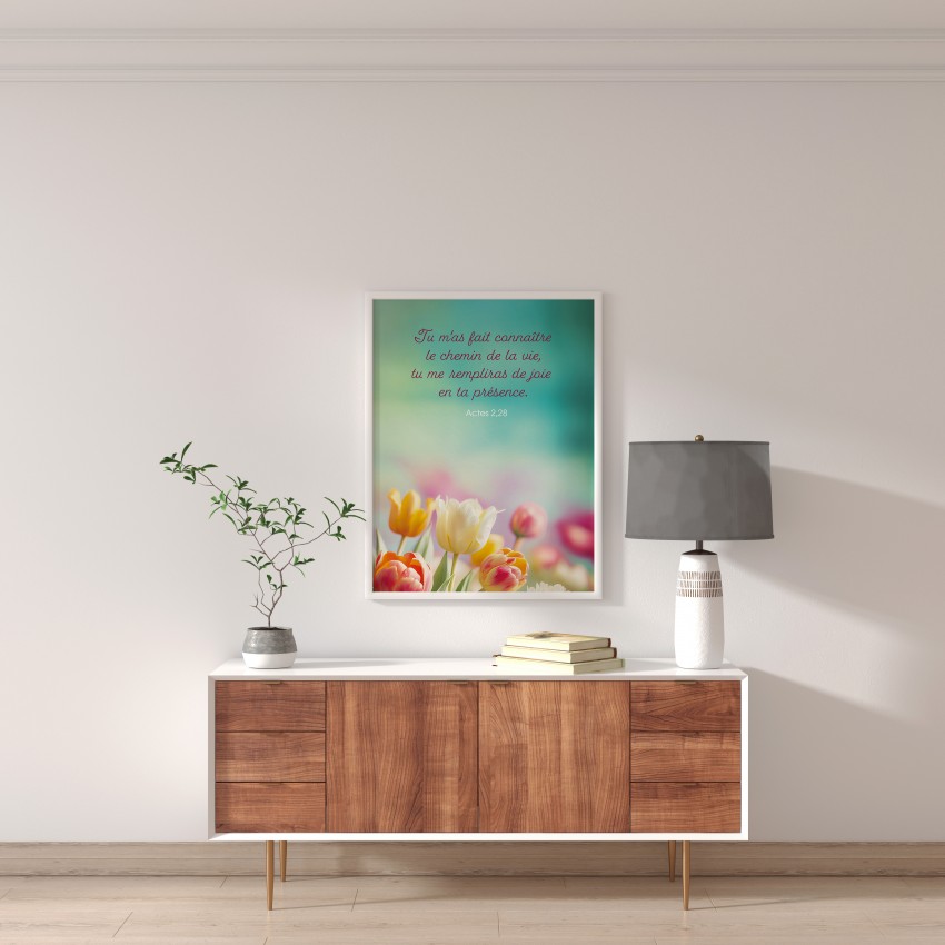 Cadre Le chemin de la vie - Actes 2:28