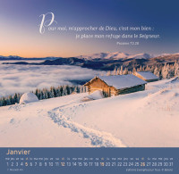 Calendrier - Chemin et vie