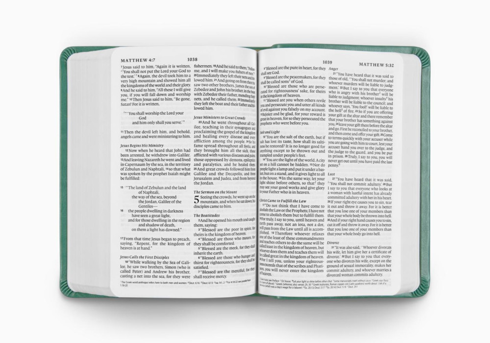 ESV value LP compact Bible - teal
