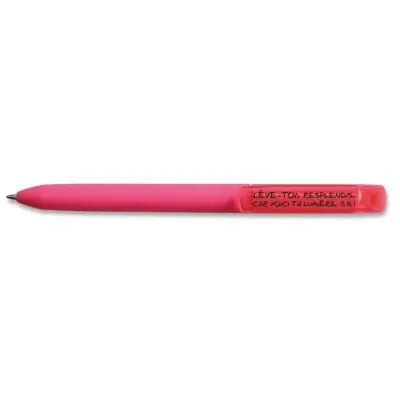 Stylo néon rose - Lève-toi resplendis car voici la lumière