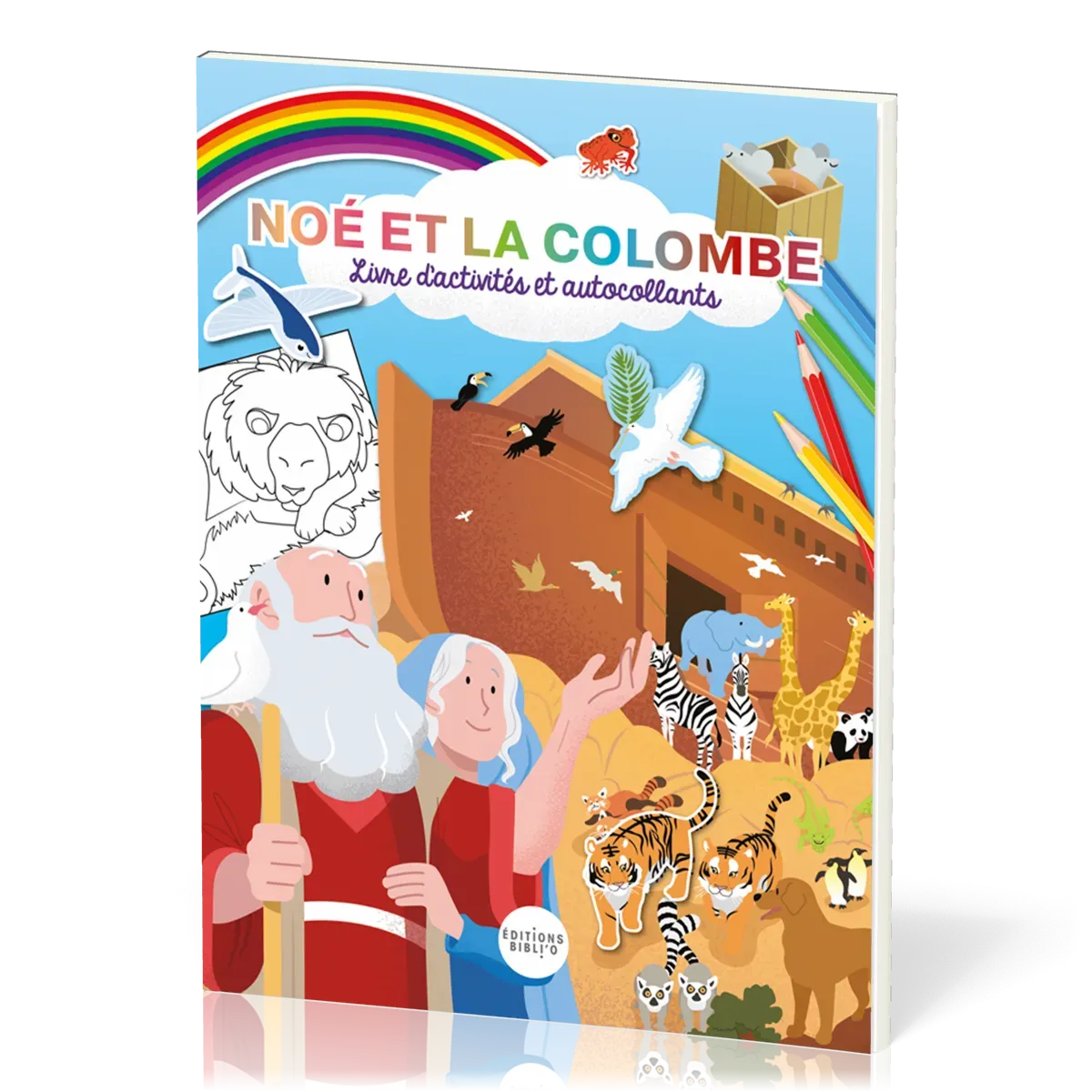 Noé et la colombe - livre d'activités et autocollants
