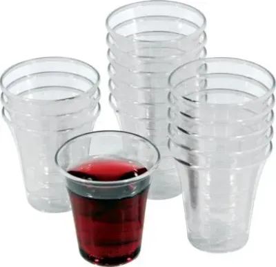 1000 Verres sainte cène plastic
