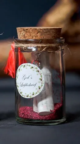 Glaasje gedicht - God's liefdesbrief