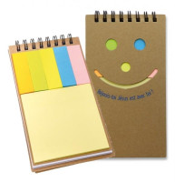 Carnet de note avec post-it Réjouis-toi Jésus est avec toi