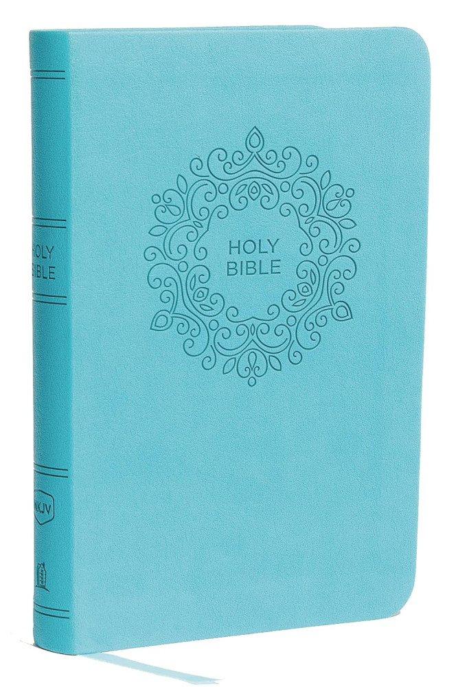NKJV Bible compact thinline turquoise