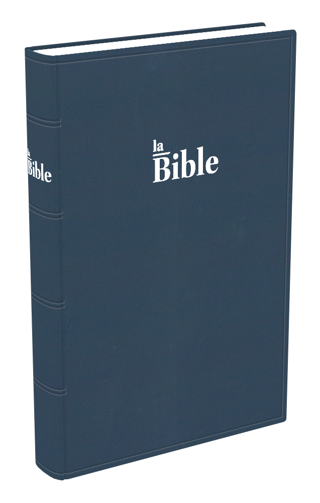 Bible Darby gros caractères souple bleu